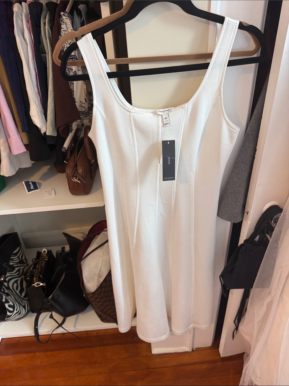Banana Republic White A line Dress